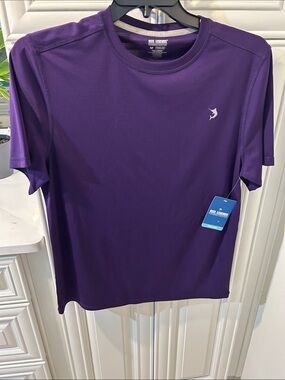 Reel Legends Men's Short Sleeve Performance Tee in Purple